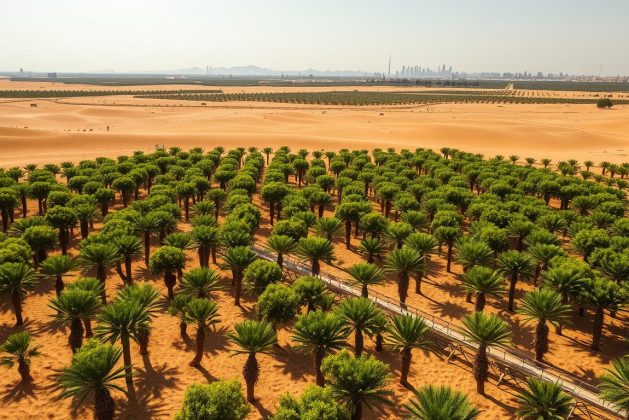 الغابات الصناعية في المناطق الصحراوية