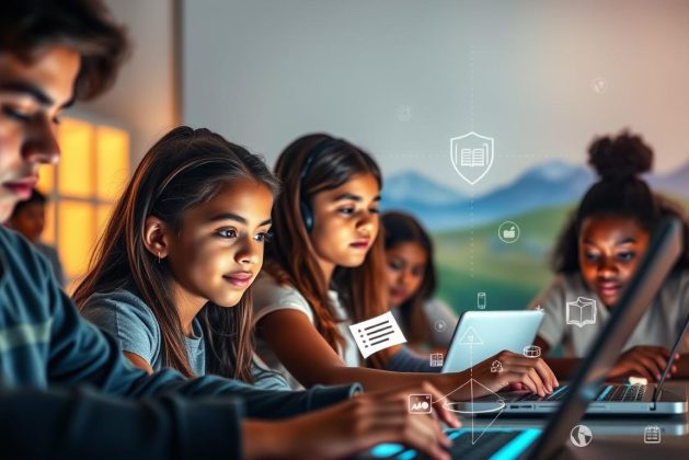 الأمان الرقمي للطلاب في البيئات الافتراضية
