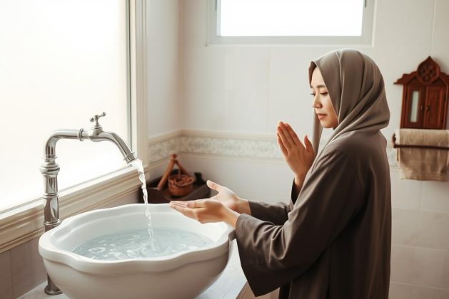 كيفية الغسل من الجنابة بالتفصيل في الفقه الإسلامي
