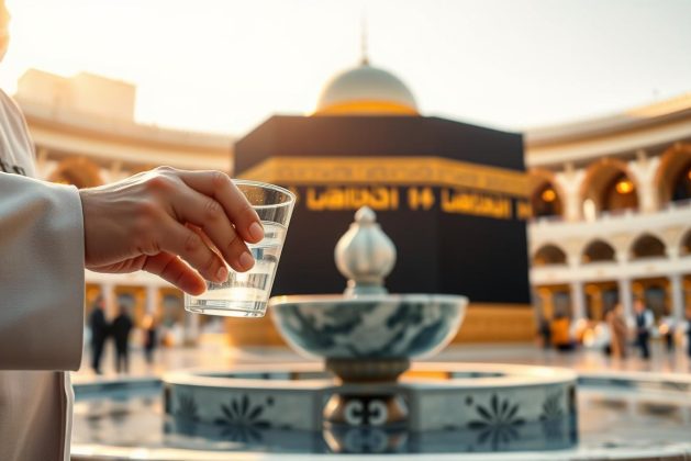آداب شرب ماء زمزم في الإسلام